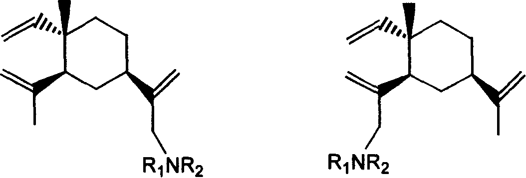 Beta-elemene monosubstituted amine derivatives, synthetic method and use thereof