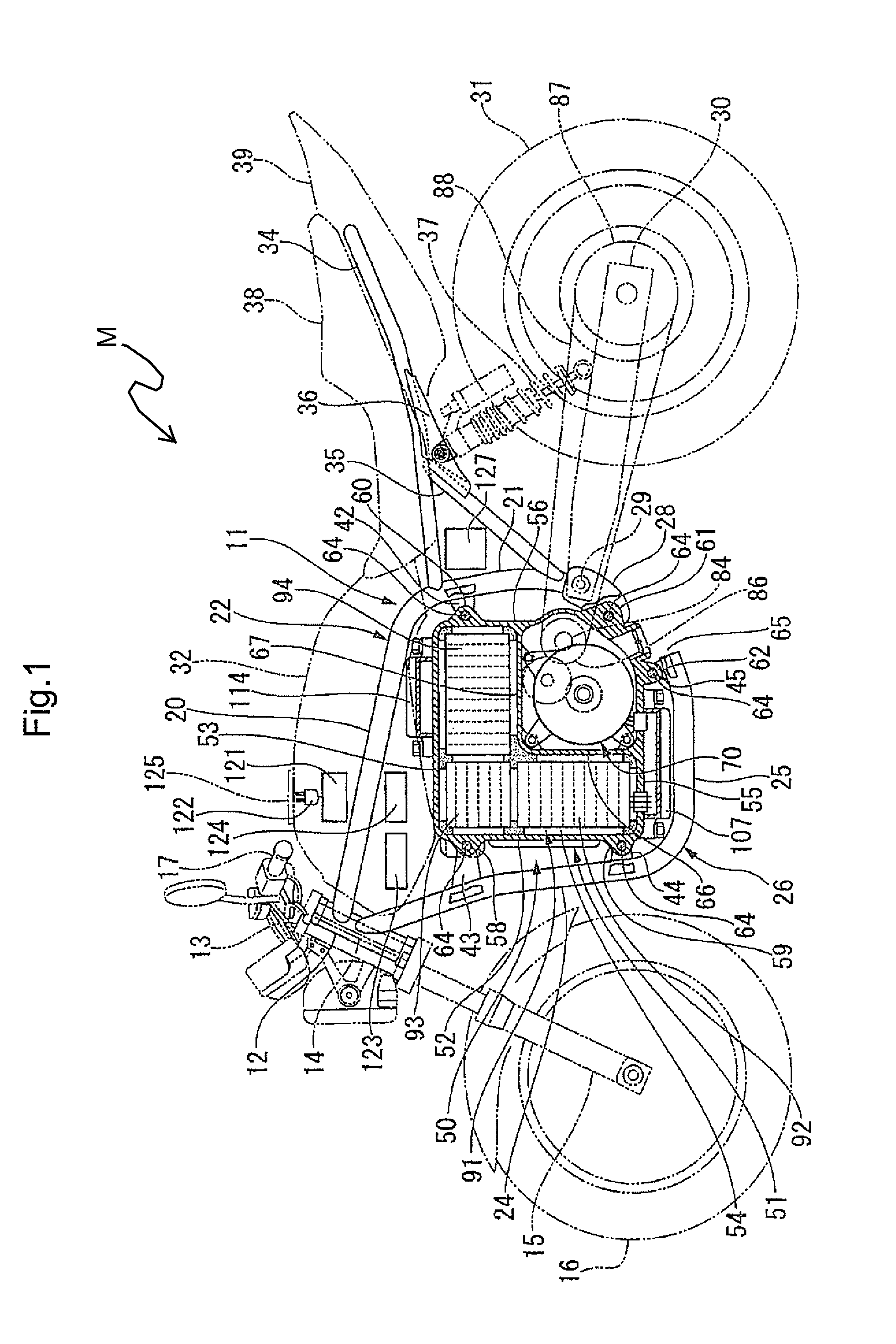 Drive assembly for an electric motorcycle, and electric motorcycle incorporating same