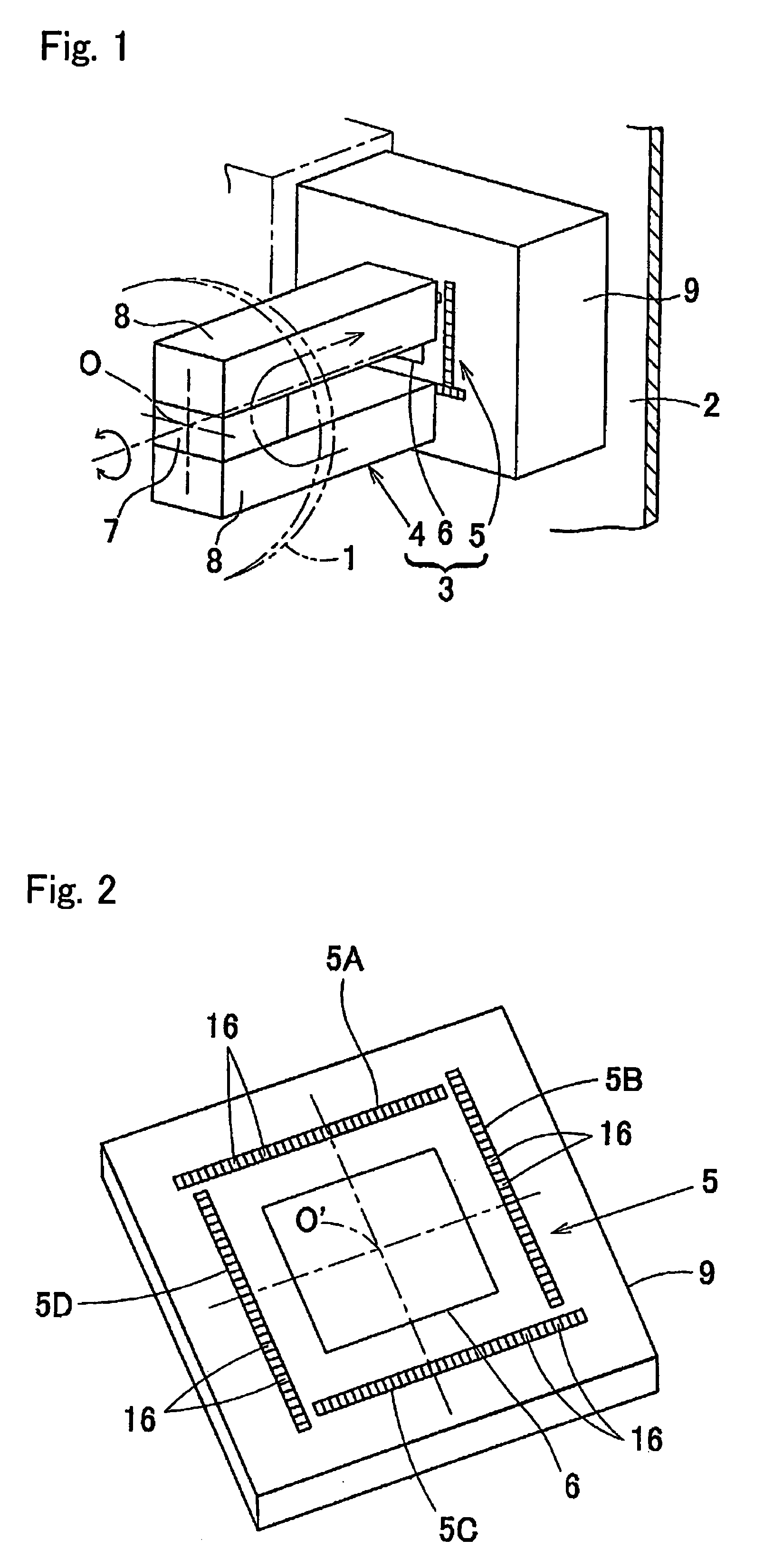 Rotation detecting apparatus having magnetic sensor array and bearing provided with same