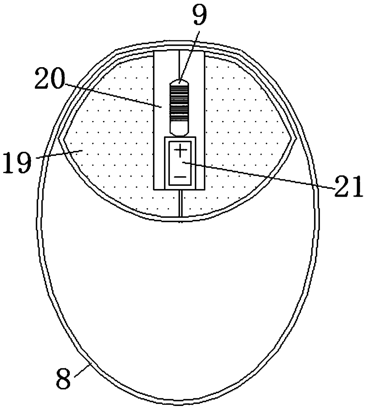 Mouse with retractable mouse cable for computer technology development