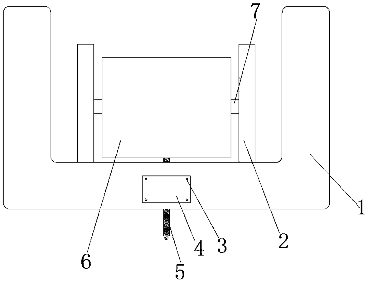 Computer display base with elevation angle convenient to adjust