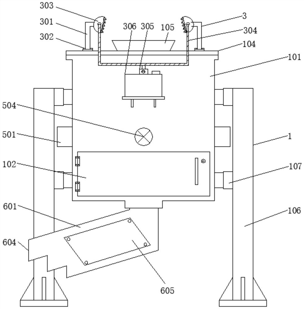 Crushing and screening device for mining