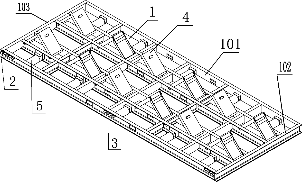 Multifunctional movable pallet with locking devices