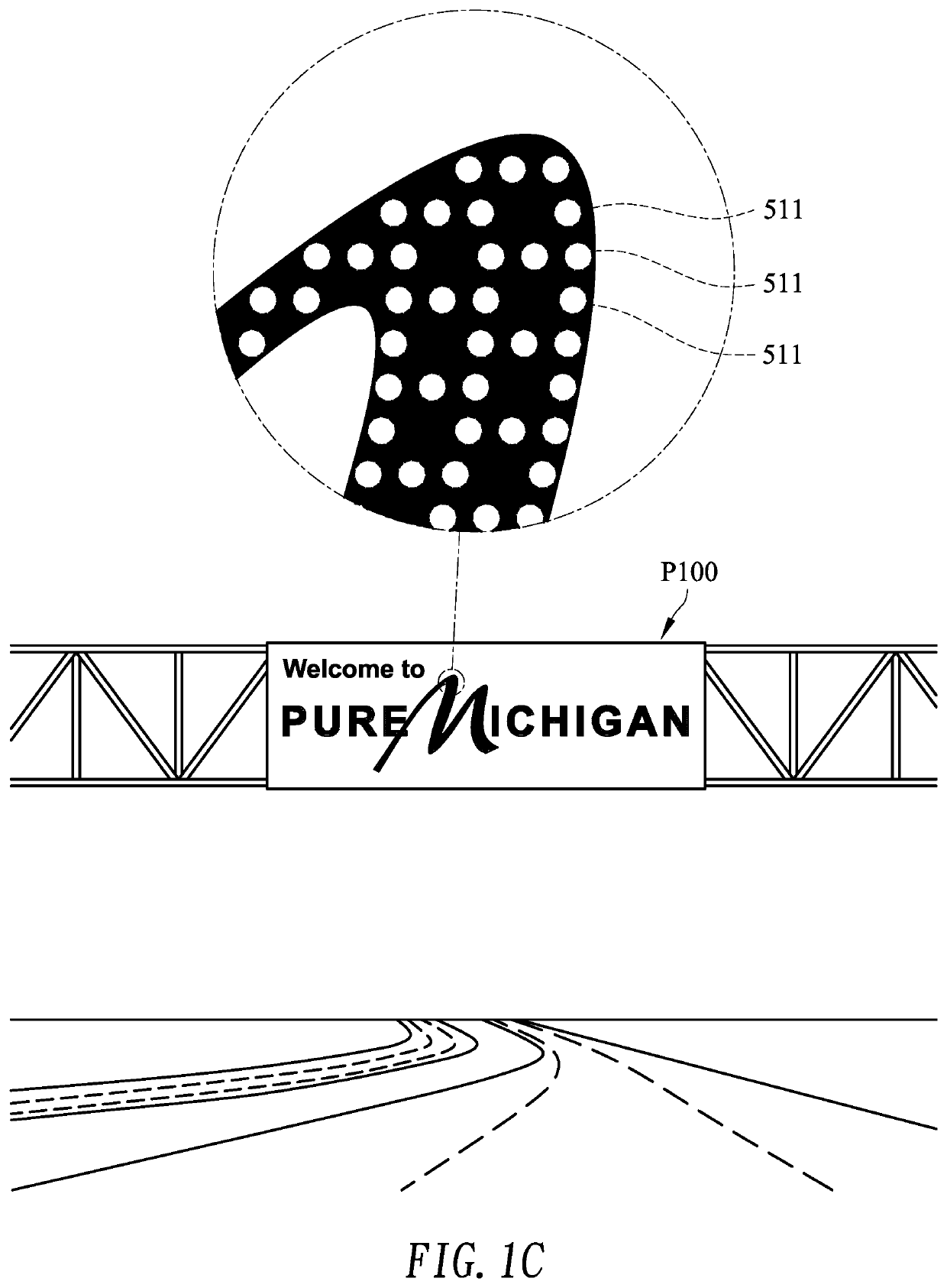 Information dislay board with improved display performance by light-extending light source