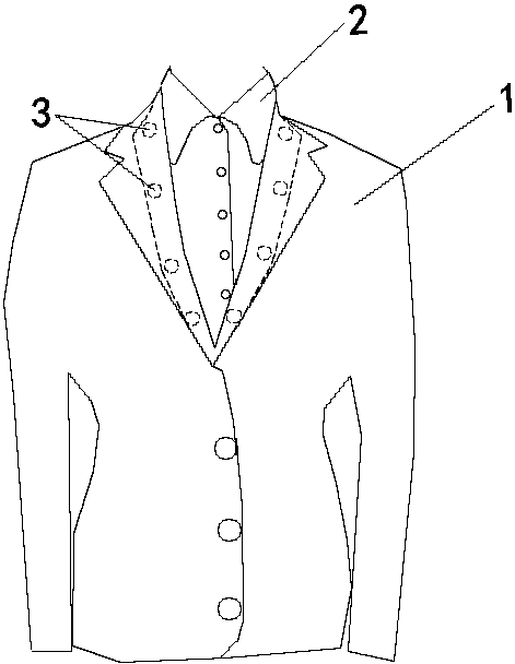 Anti-wrinkling shell fabric clothes with fake collar