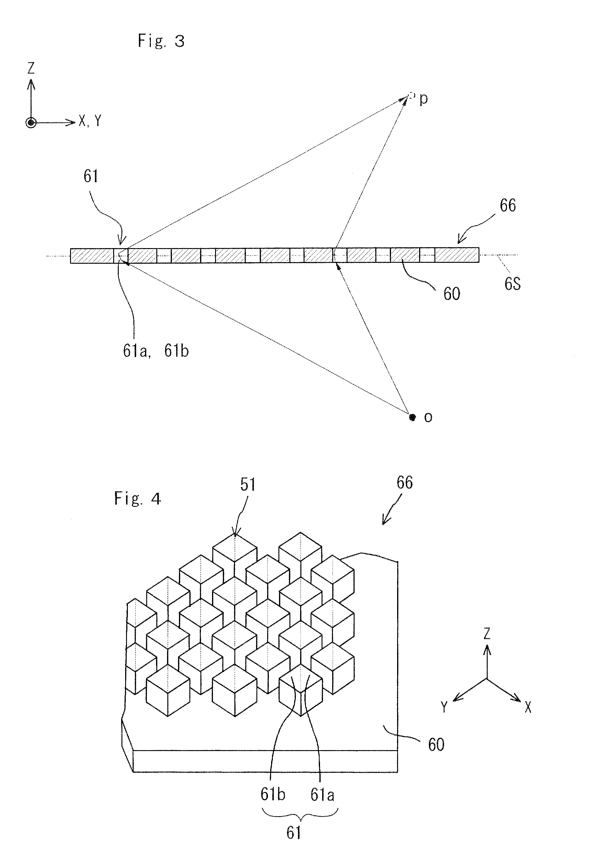 Display device using a dihedral corner reflector array optical element