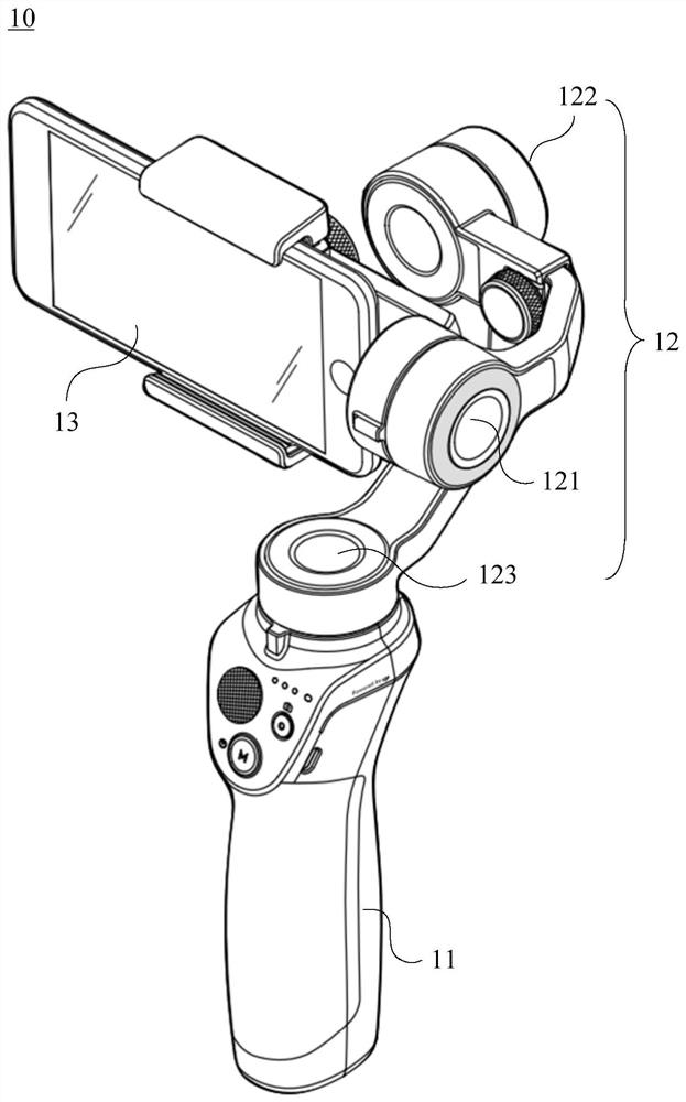 Shooting method based on handheld PTZ, handheld PTZ and storage medium