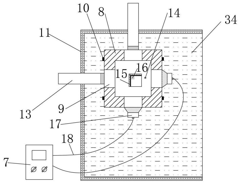 A device and method for measuring the inward expansion and deformation rate of three-dimensional coal matrix