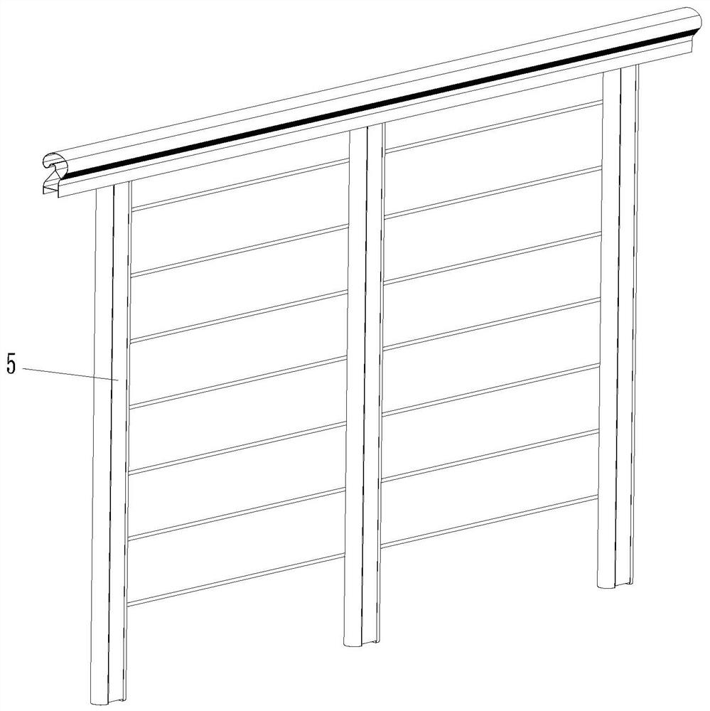 An assembled railing