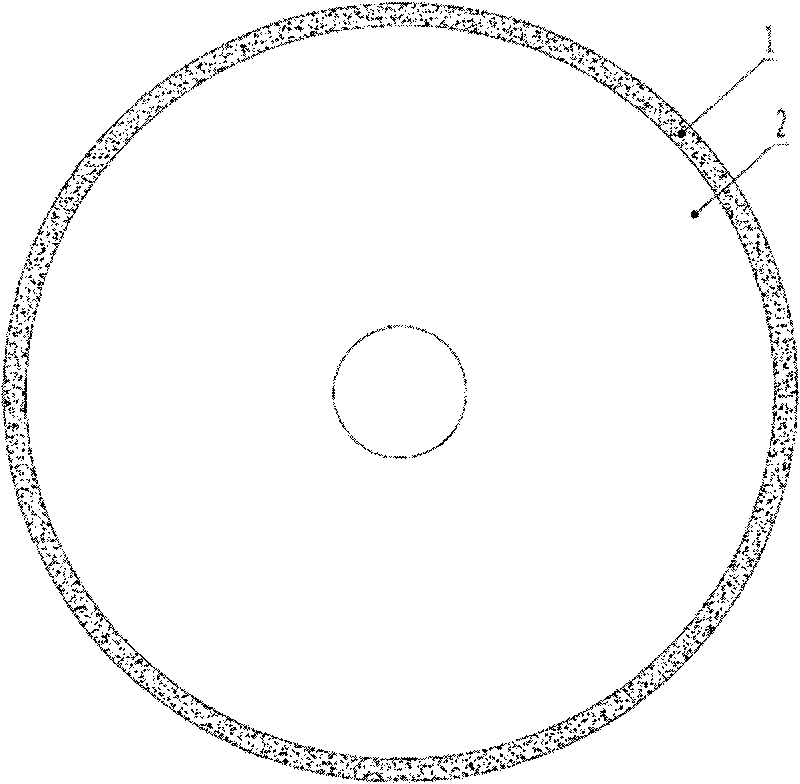 Marble cutting saw blade and preparation method thereof