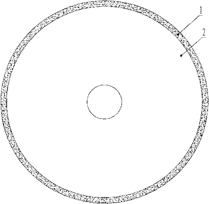 Marble cutting saw blade and preparation method thereof