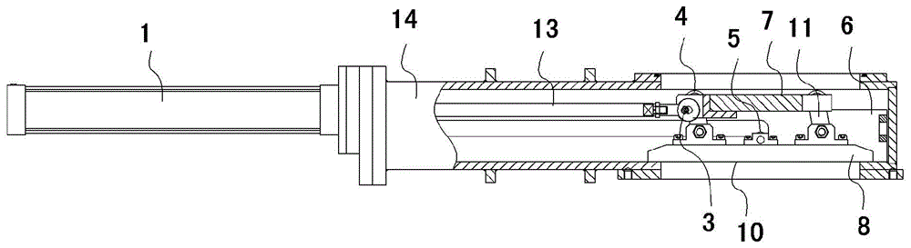 Guide rail vacuum connecting rod plug valve