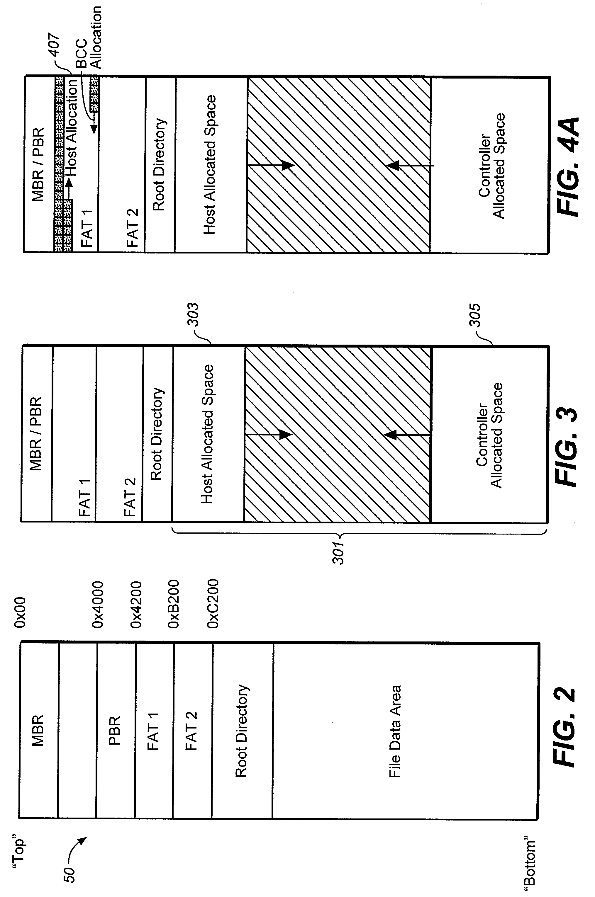 Methods of managing file allocation table information