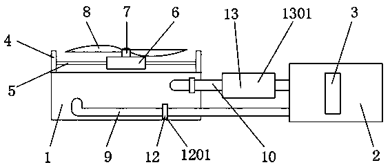 Cooling device for plastic electroplating processing