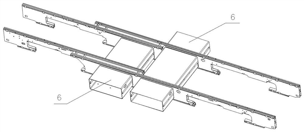 Combined longitudinal beam of aluminum alloy frame