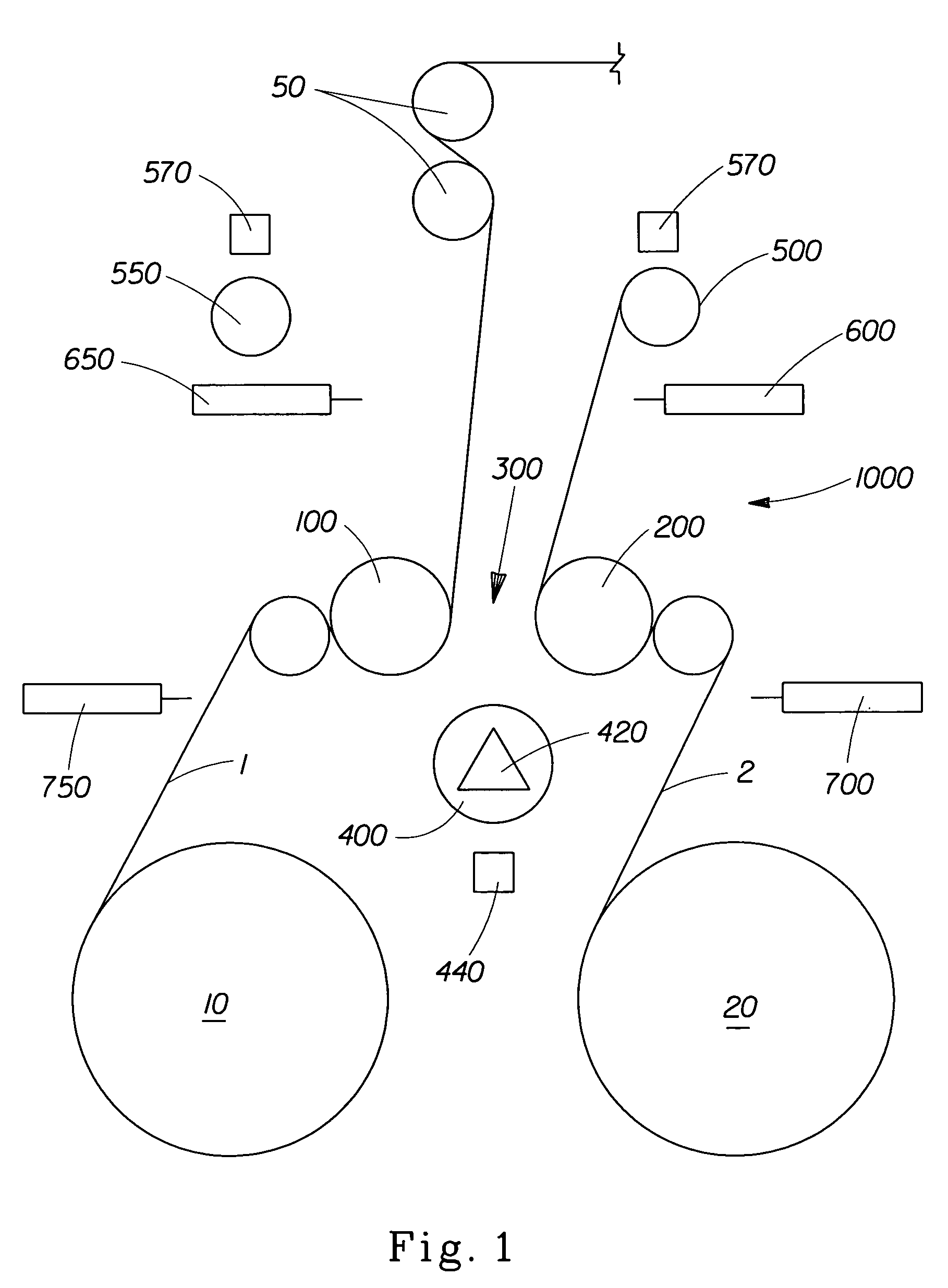 Method and apparatus for splicing a web material