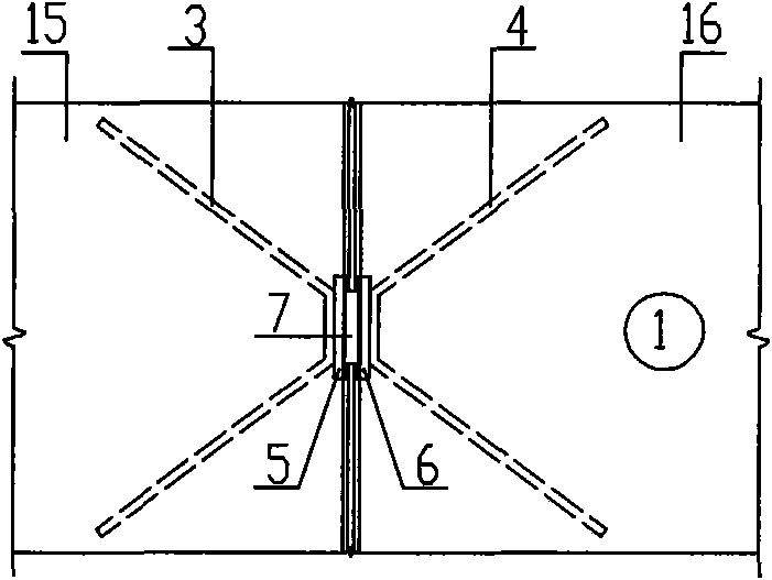 Welding type slab crack joint for precast concrete floor system