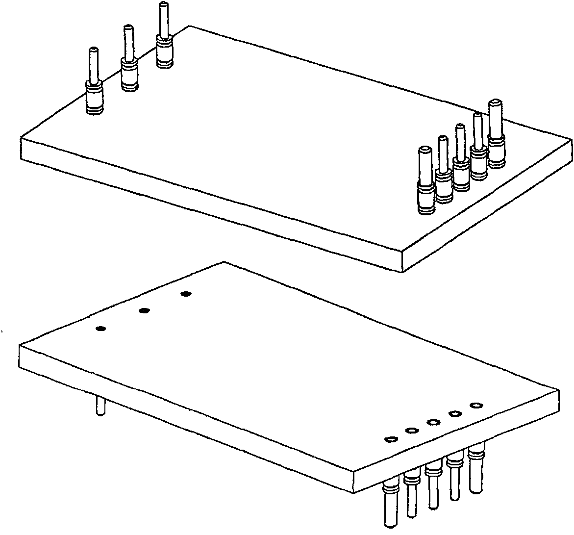 Module power supply pin structural parts