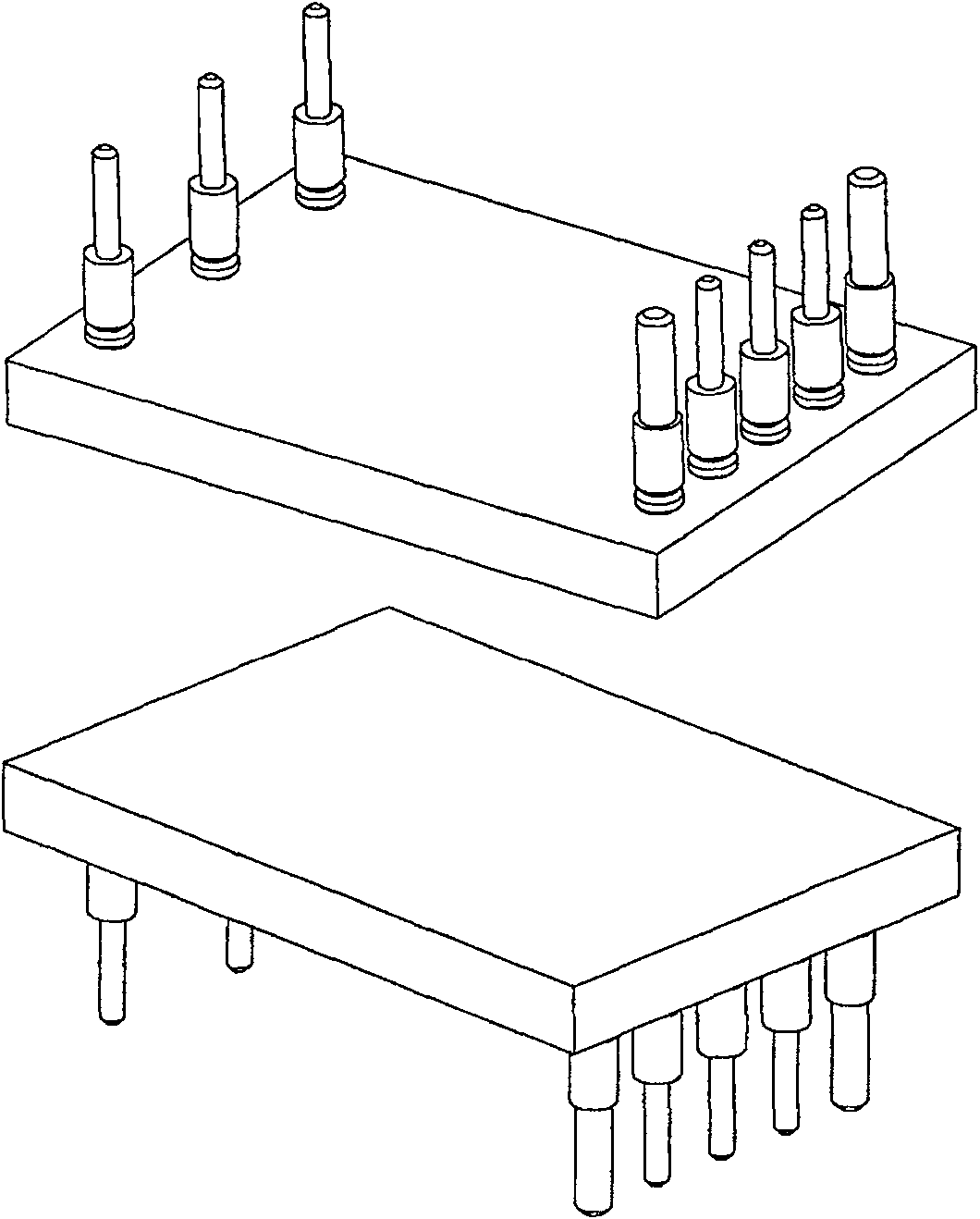 Module power supply pin structural parts