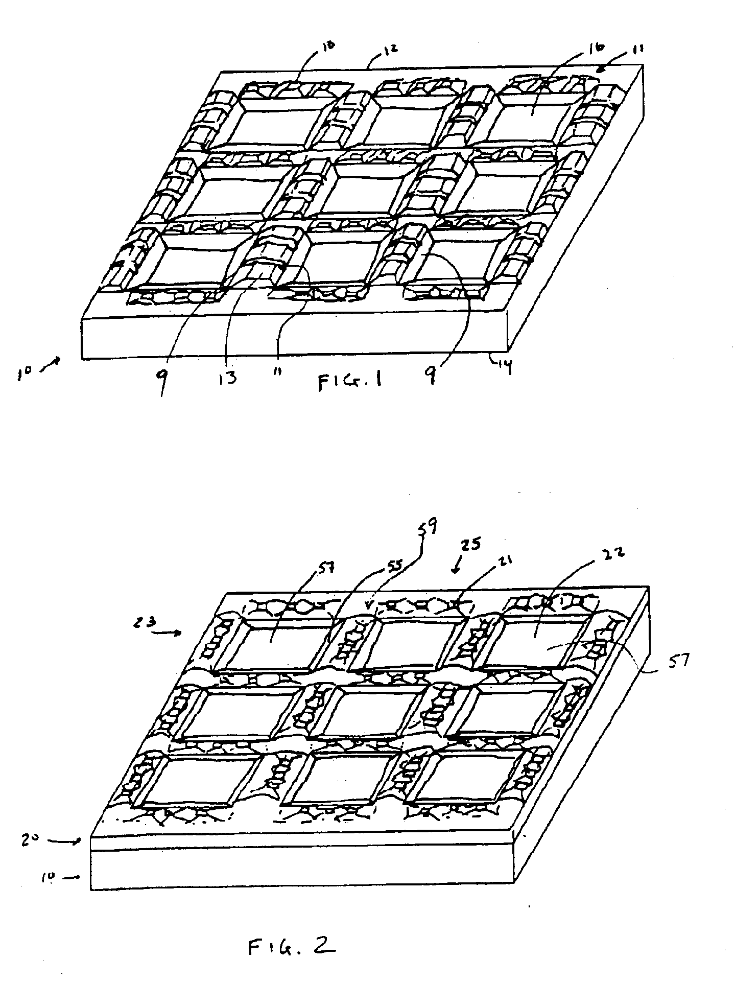 Methods of making microelectronic packages including electrically and/or thermally conductive element
