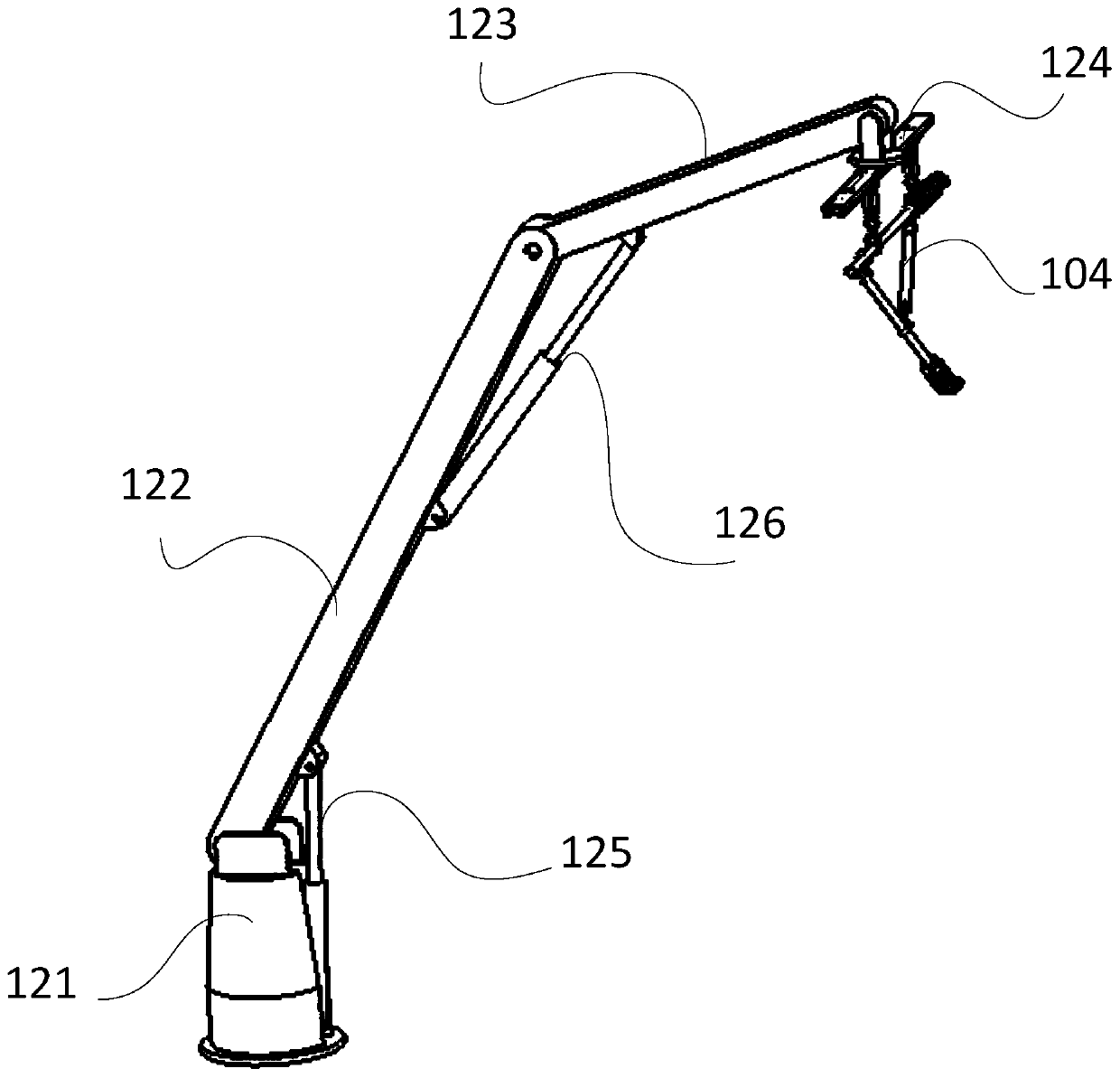 Grabbing mechanism or railway wrist arm mounting robot