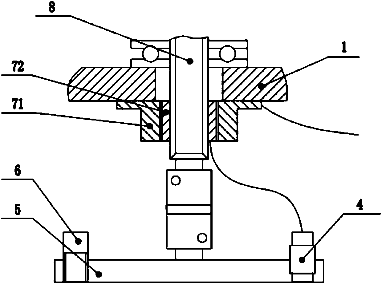 Hydraulic pressure suspension polishing fixed-point fluid pressure detecting system