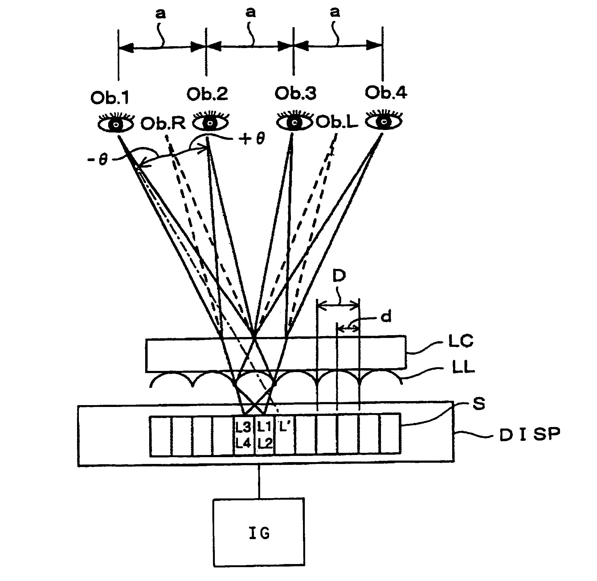 Method and apparatus for displaying three-dimensional stereo image using light deflector