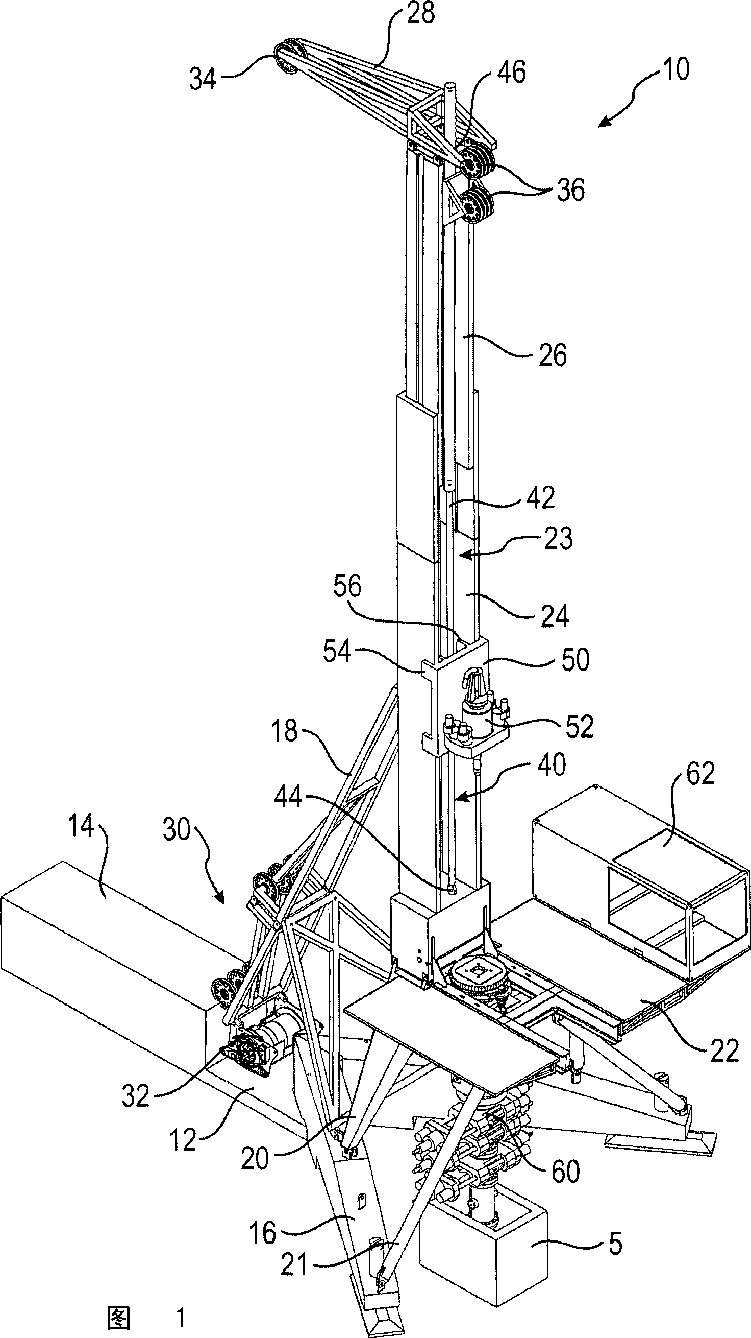 Drilling device and drilling method