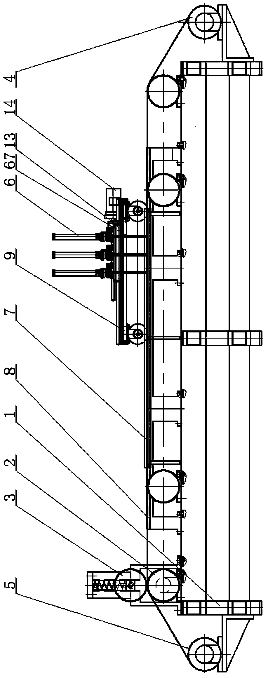 Automatic pattern pasting and pressing device for cloth