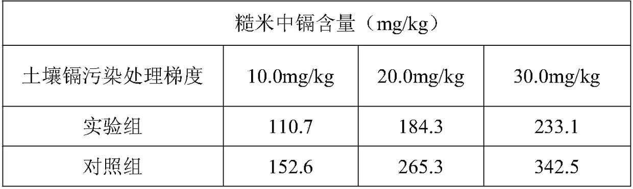 Method for reducing cadmium content of brown rice by adjusting soil indexes