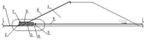 Method and device for bottom drainage and seepage of film-laying anti-seepage phosphogypsum yard