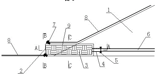 Method and device for bottom drainage and seepage of film-laying anti-seepage phosphogypsum yard