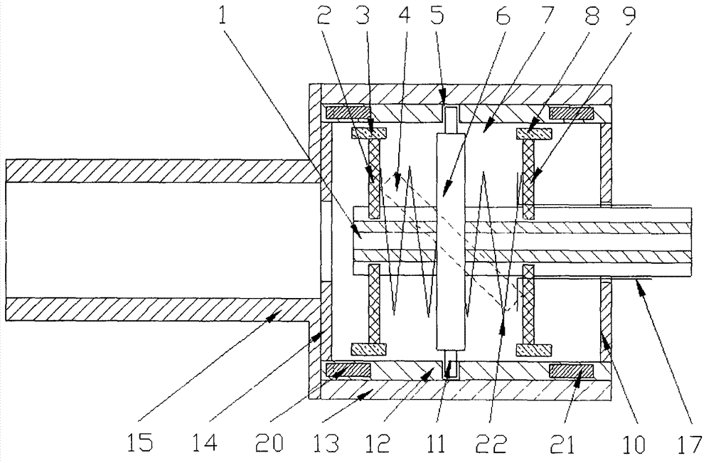 Permanent-magnet slip transmission mechanism