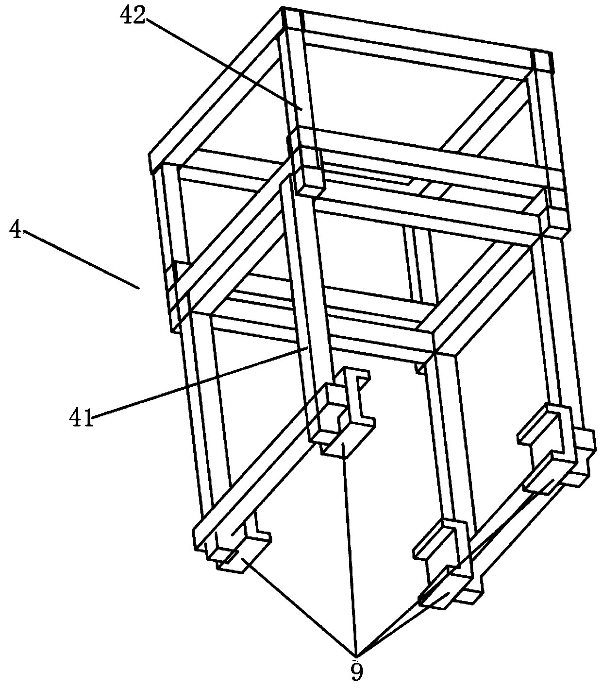 Integrated climbing frame