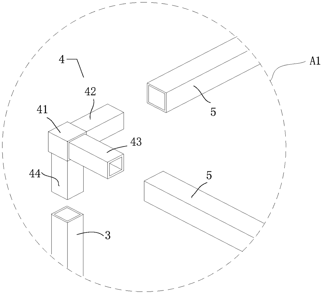 Prefabricated kitchen and its installation method