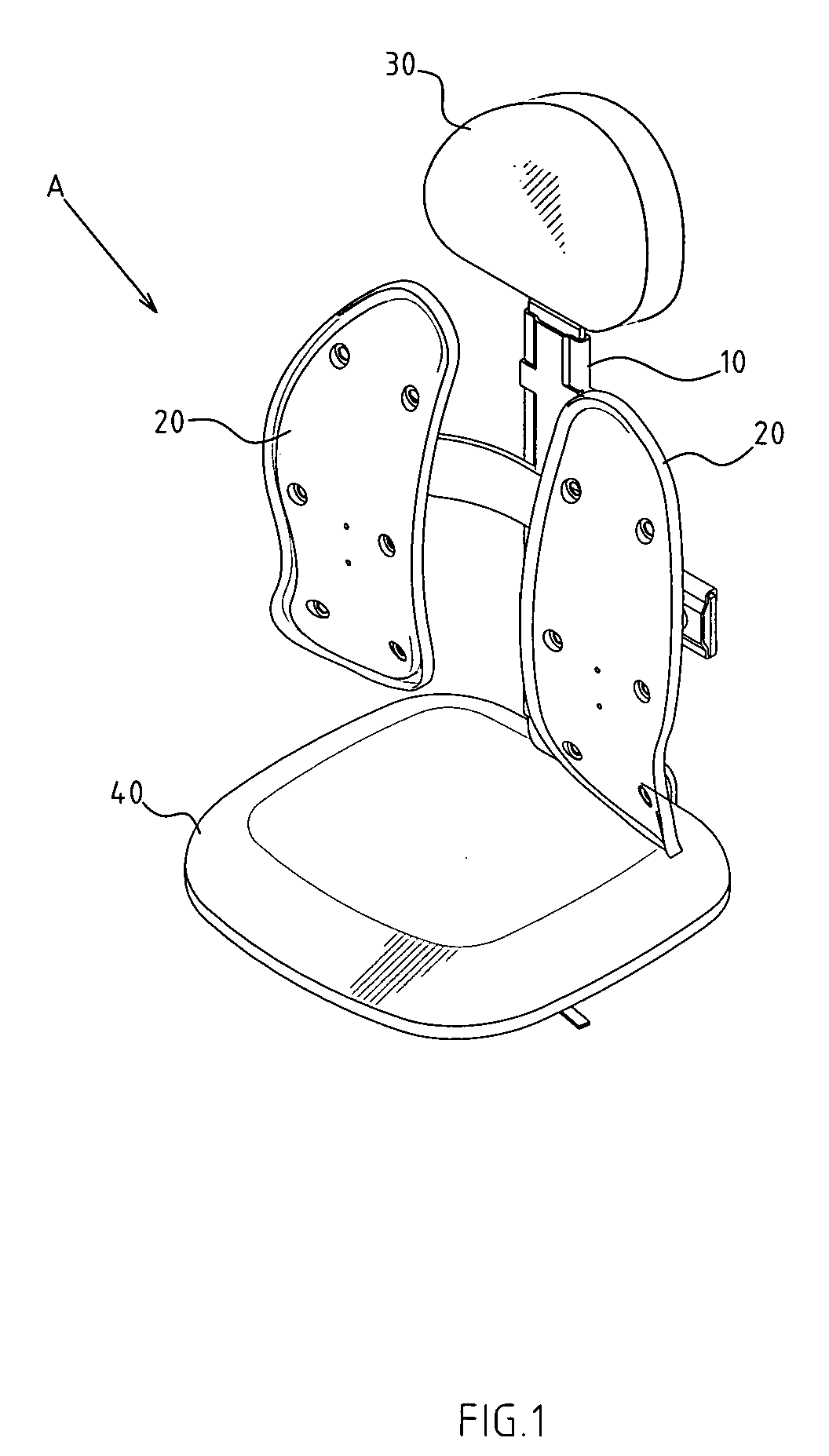 Adjustment structure of chair backrests