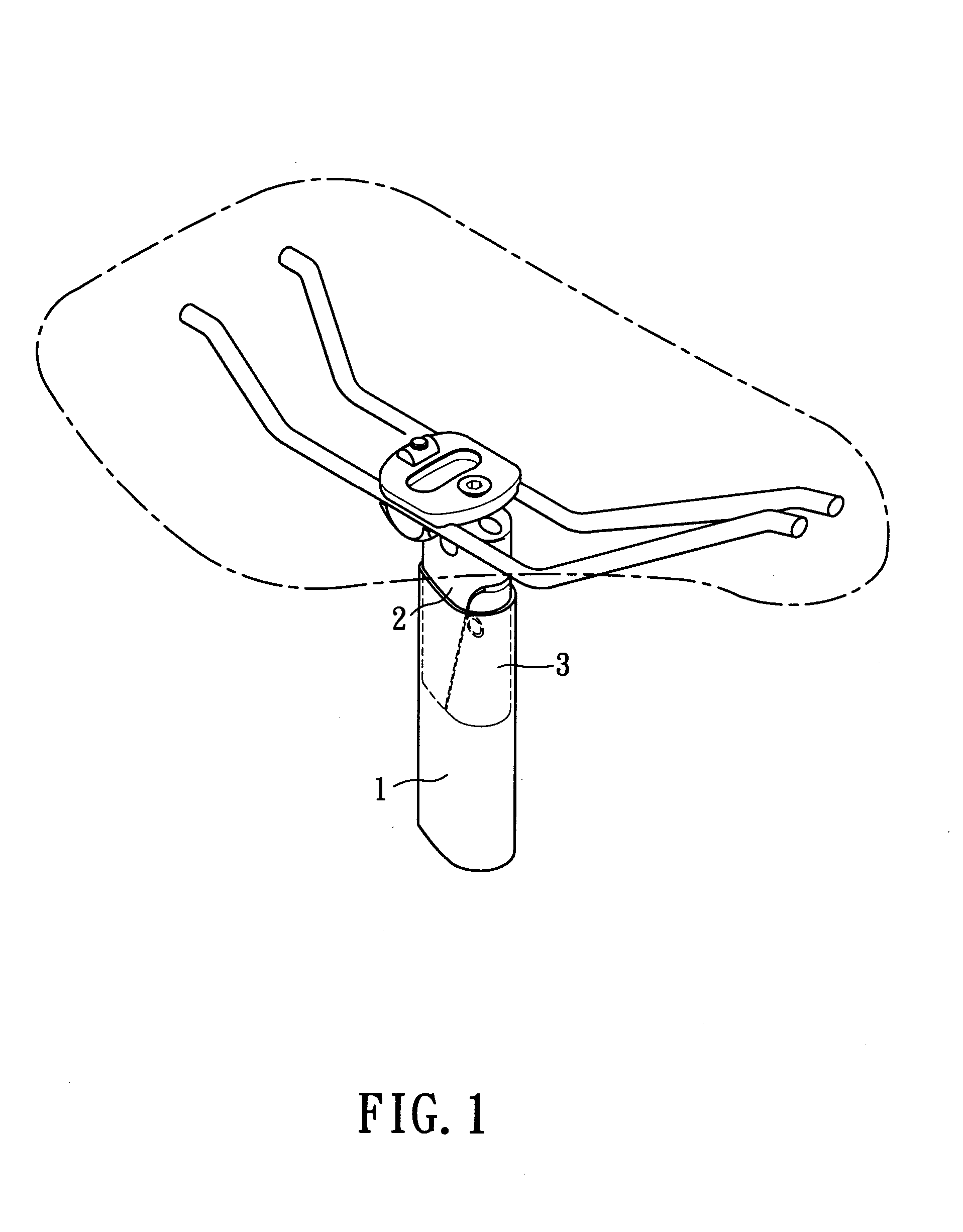 Seat support structure of a bicycle