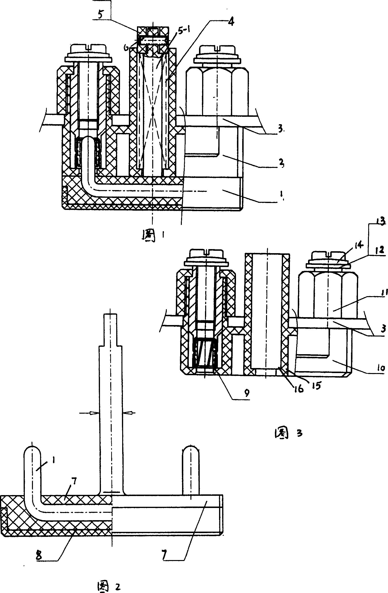 Wire spring electric connector