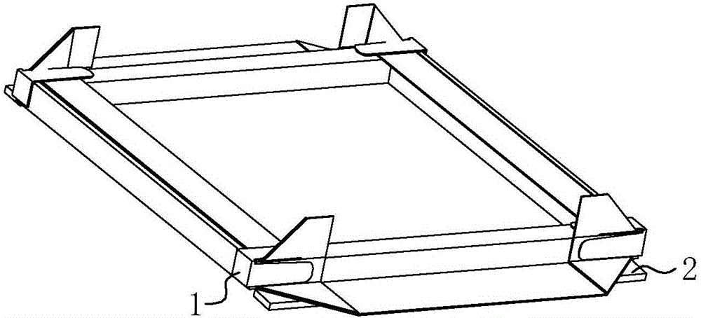 Corner wrapping device of picture stretching machine