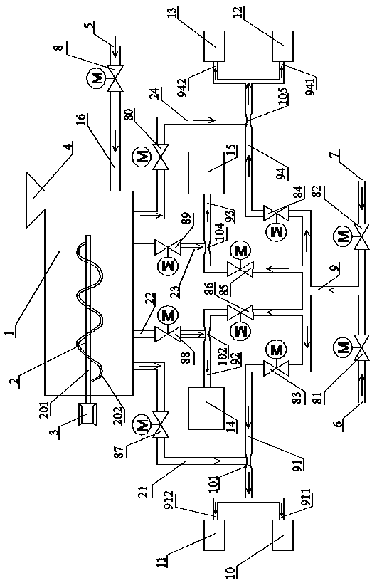 Boiler soot deposit and coking synergistic treatment device and work method thereof