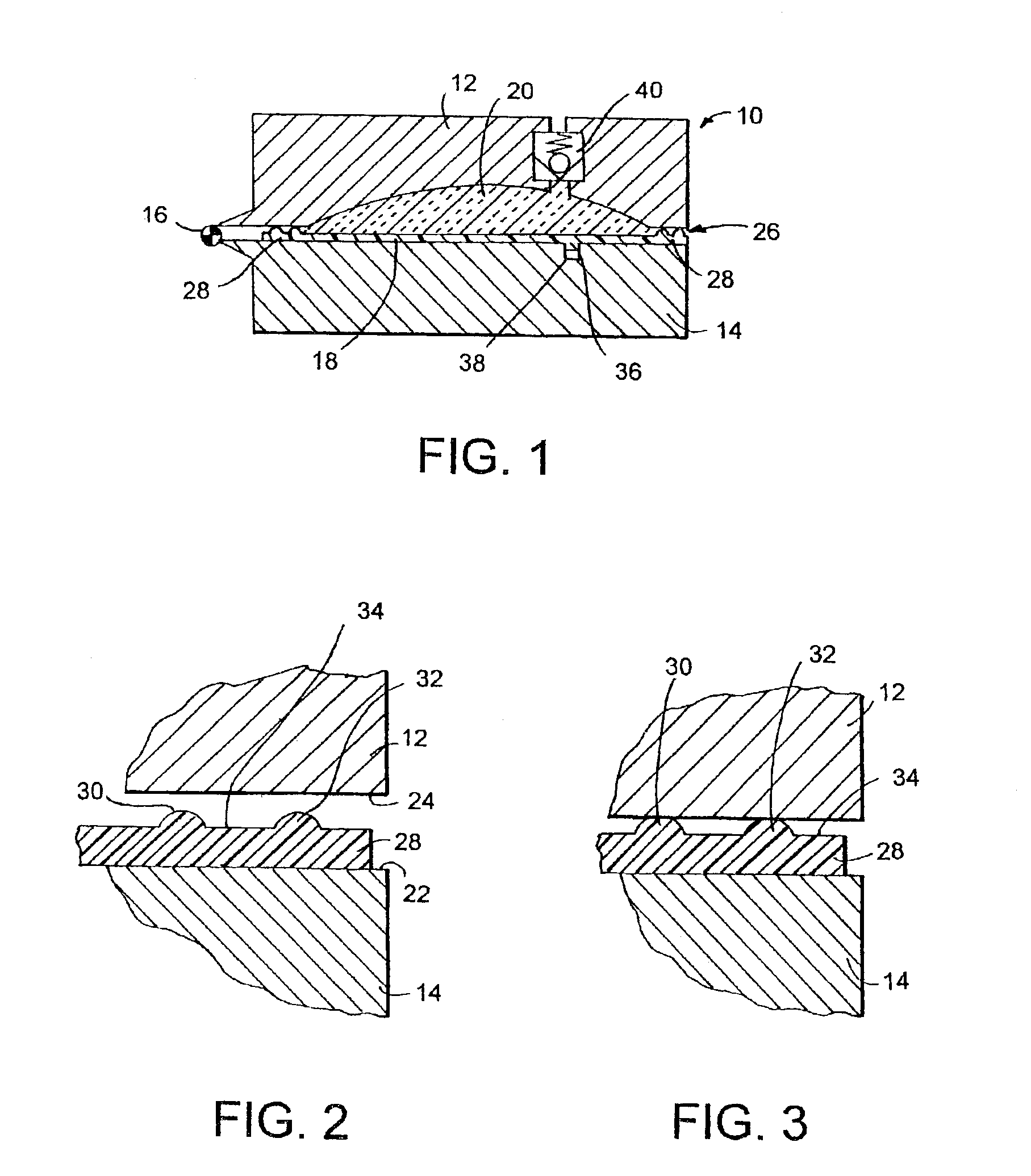 Process for molding on a substrate