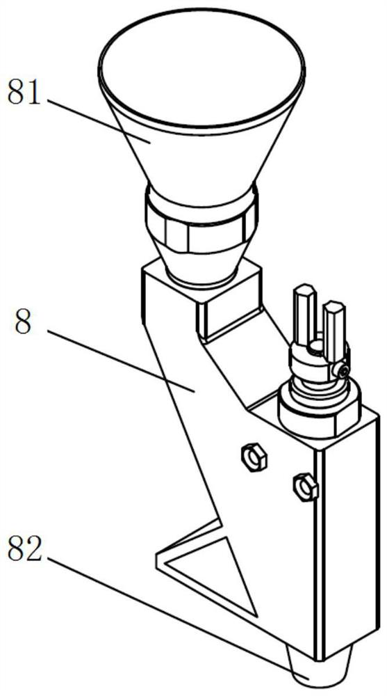 Falling device cleaning mechanism