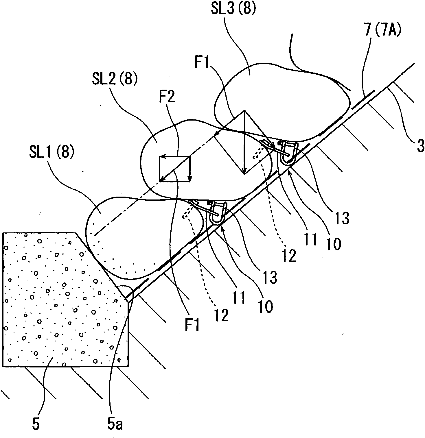 Civil structure and construction method thereof
