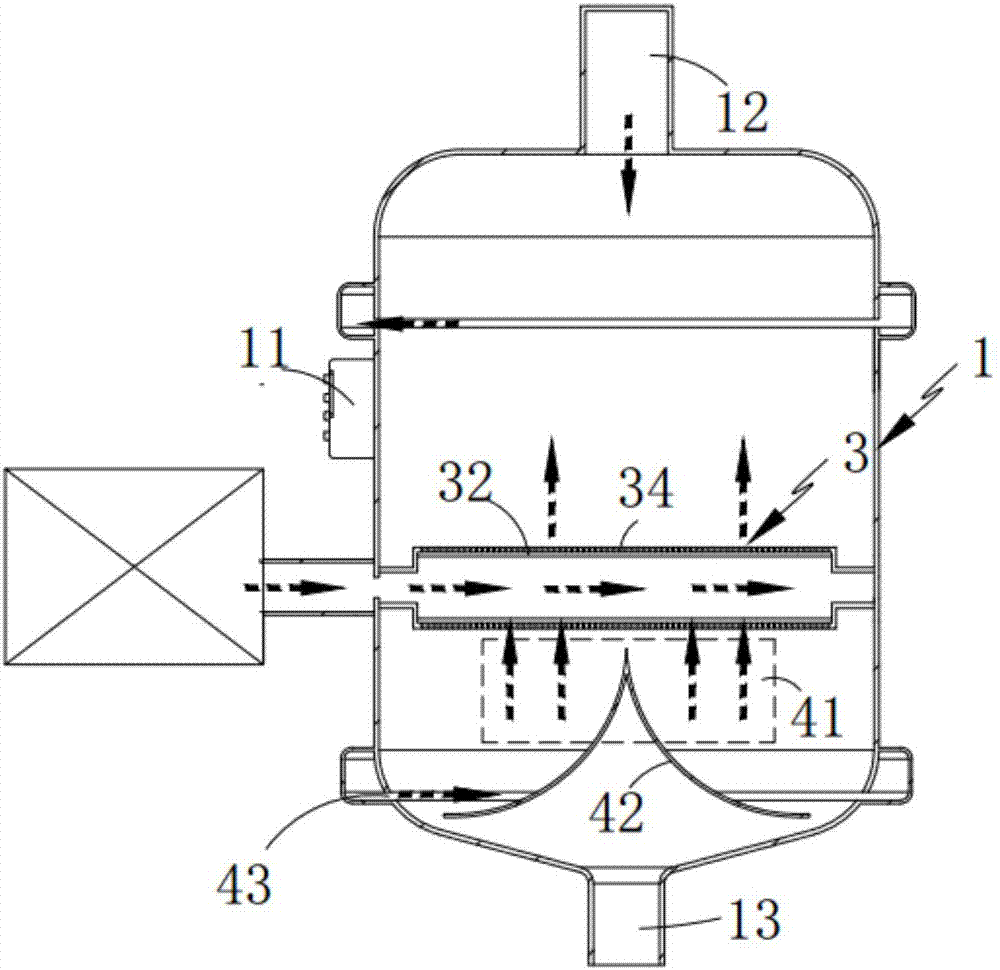 Efficient fused road coating mixing device