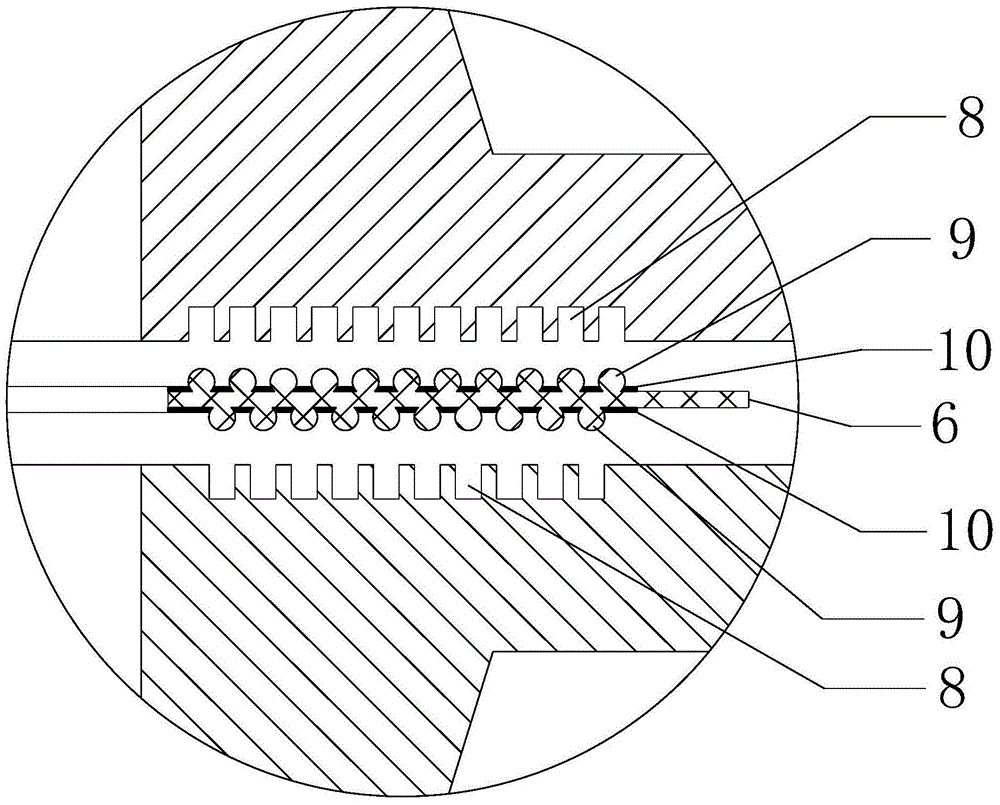 High-temperature flange sealing structure comprising flexible graphite metal omega-shaped tooth composite gasket