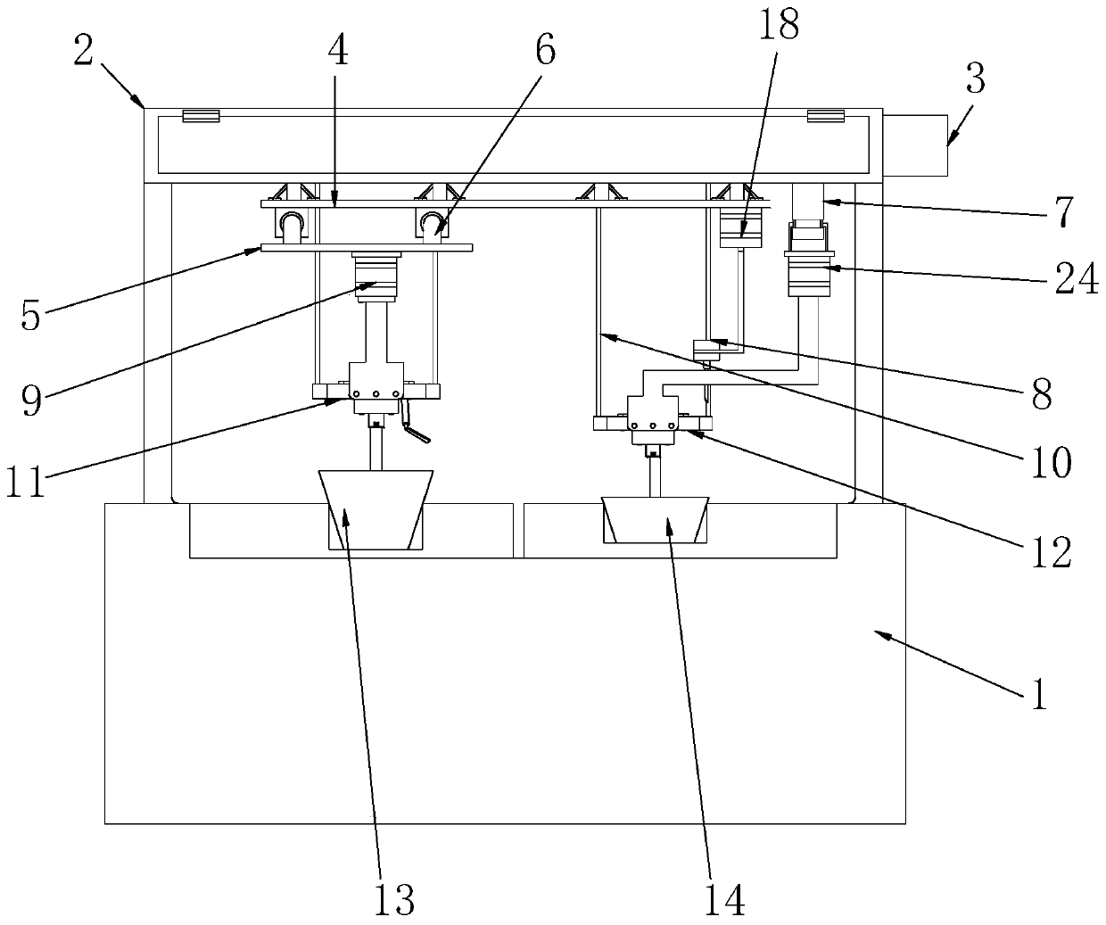 Nutrition pot seedling grafting machine