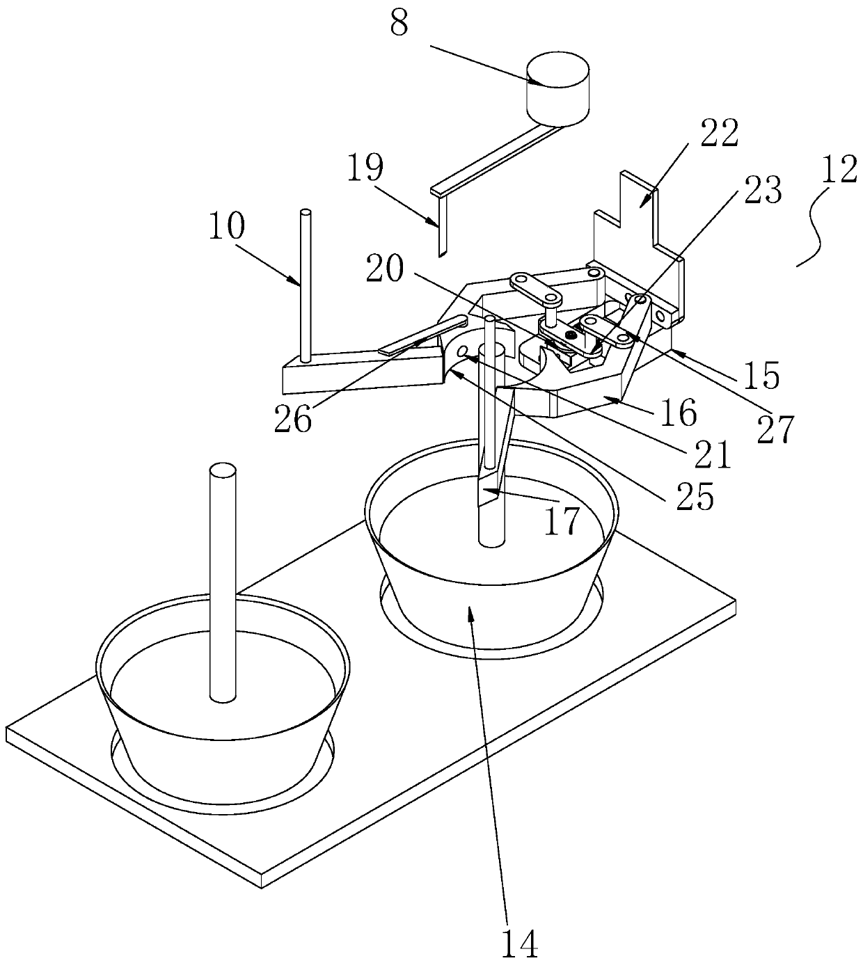 Nutrition pot seedling grafting machine