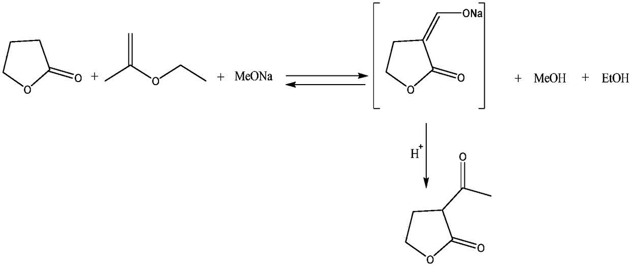 Method for preparing alpha-acetyl-gamma-butyrolactone