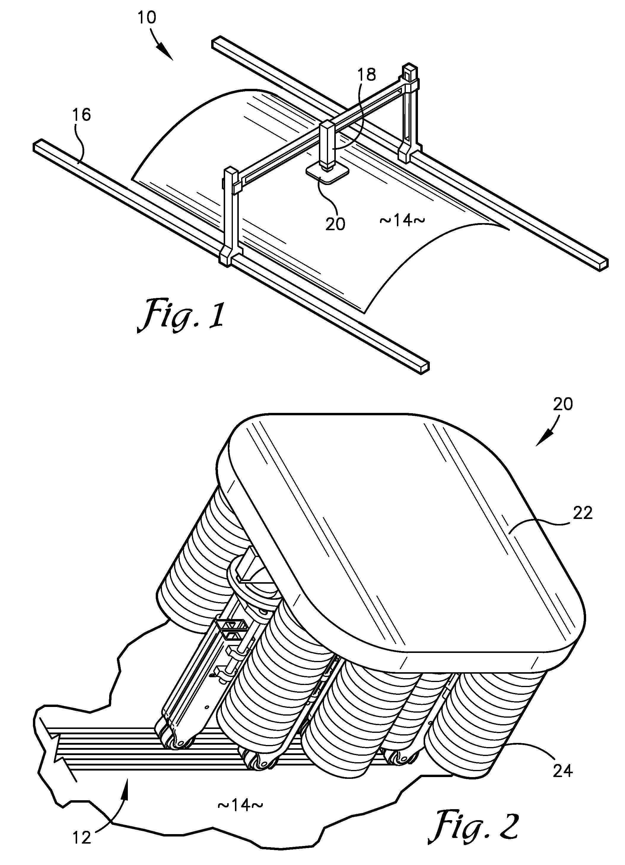 Material placement method and apparatus