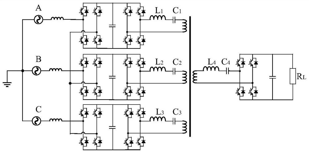 Converter direct current side capacitance minimization method based on high-frequency transformer